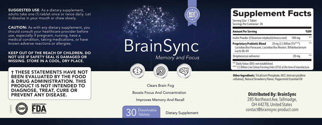 BrainSync Ingredients